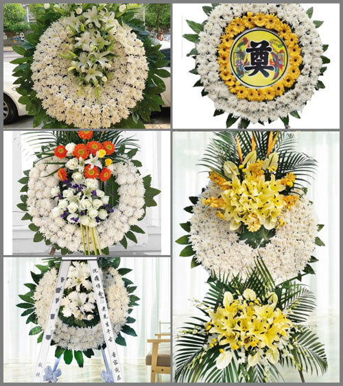 山东青岛胶州市九龙镇北匡家茔村花圈速递